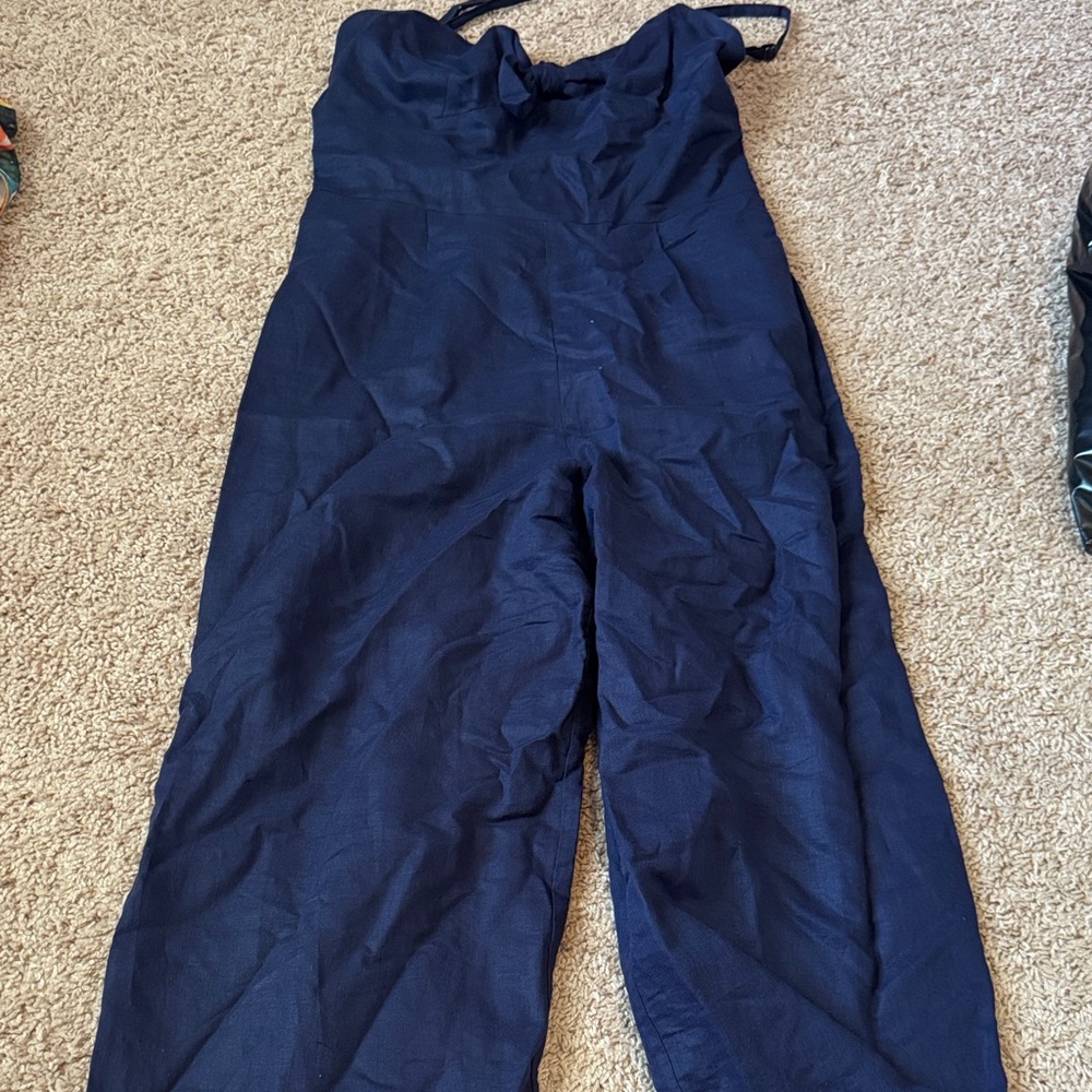 J. Crew Classic Navy Jumpsuit